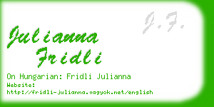 julianna fridli business card